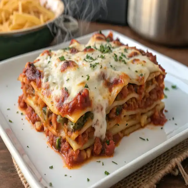 Baked Lasagna - Golden Brown and Bubbly